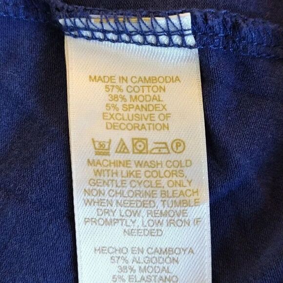 Kate Spade Blue "In Your Dreams" Jersey Long Sleeve Nightshirt Size XS - Picture 13 of 14